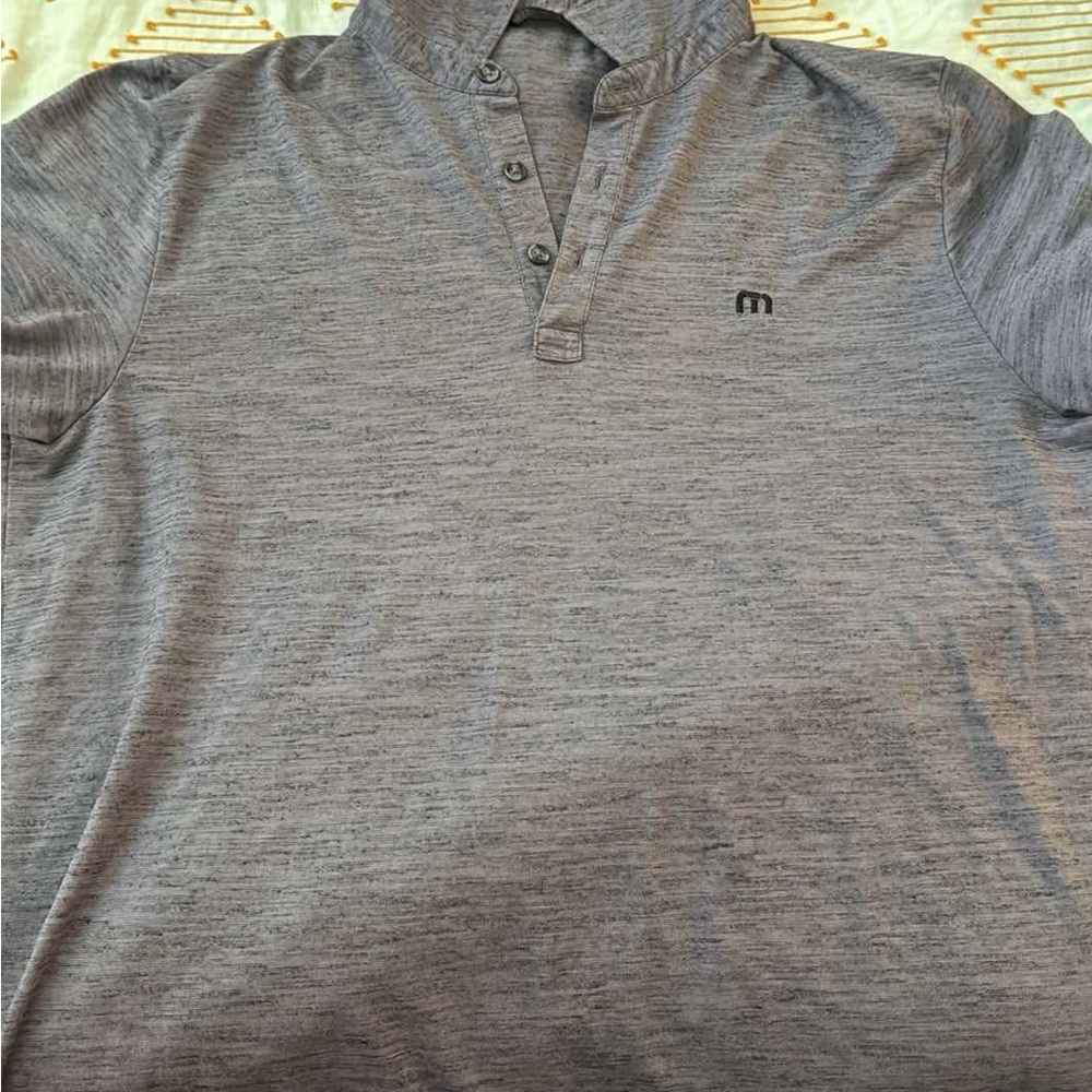 Travis Mathew Charcoal Polo Shirt